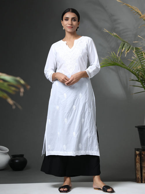 Buy Off-White Kurtis & Tunics for Women by SWADESH Online | Ajio.com